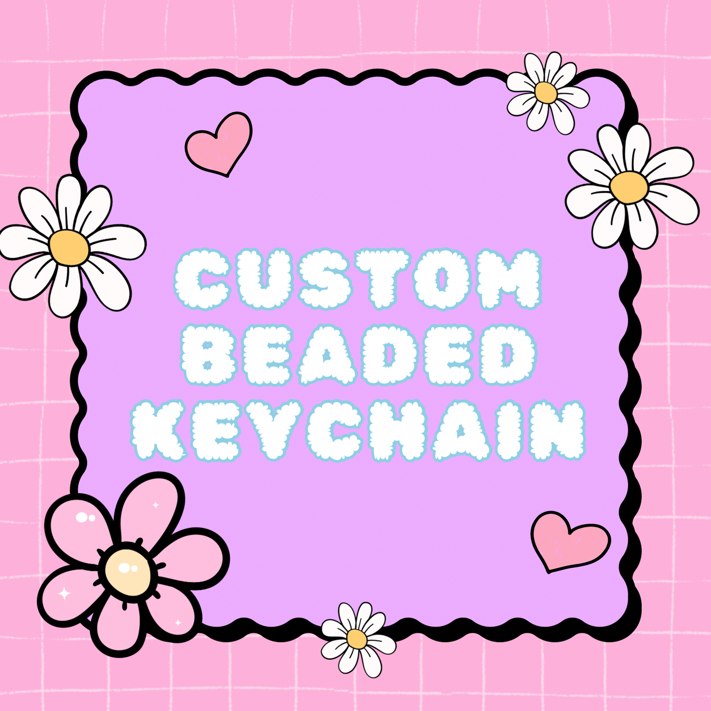 Custom Beaded Keychain