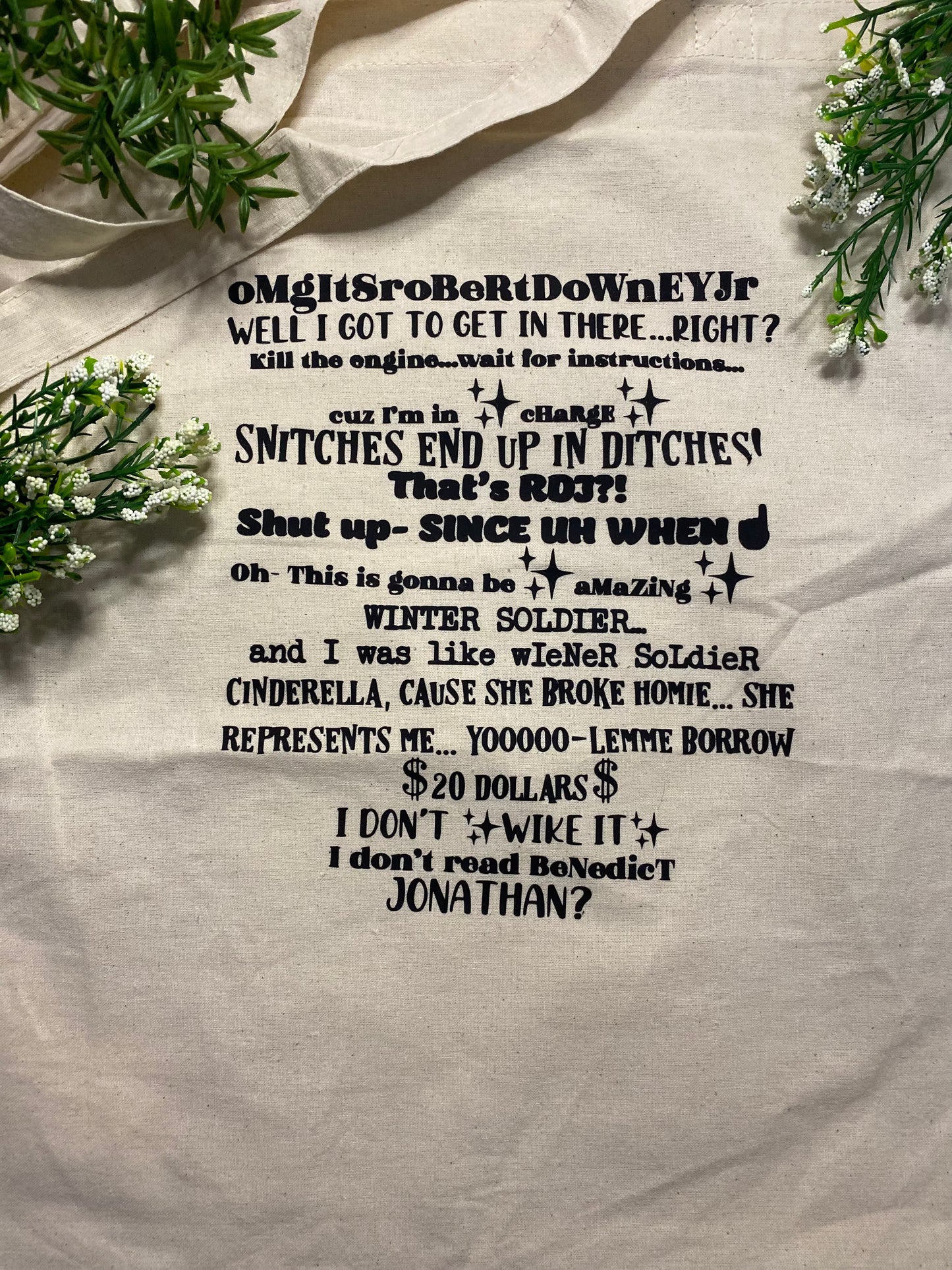 The Marvel Cast Once Said...Reusable Tote Bags| Cotton Tote Bag| Reusable Tote Bag