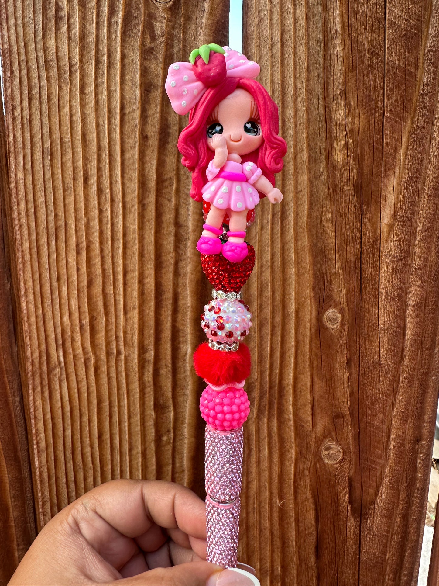 Sweet Strawberry Girl Pen (clay)