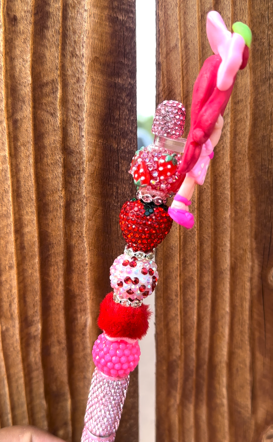 Sweet Strawberry Girl Pen (clay)