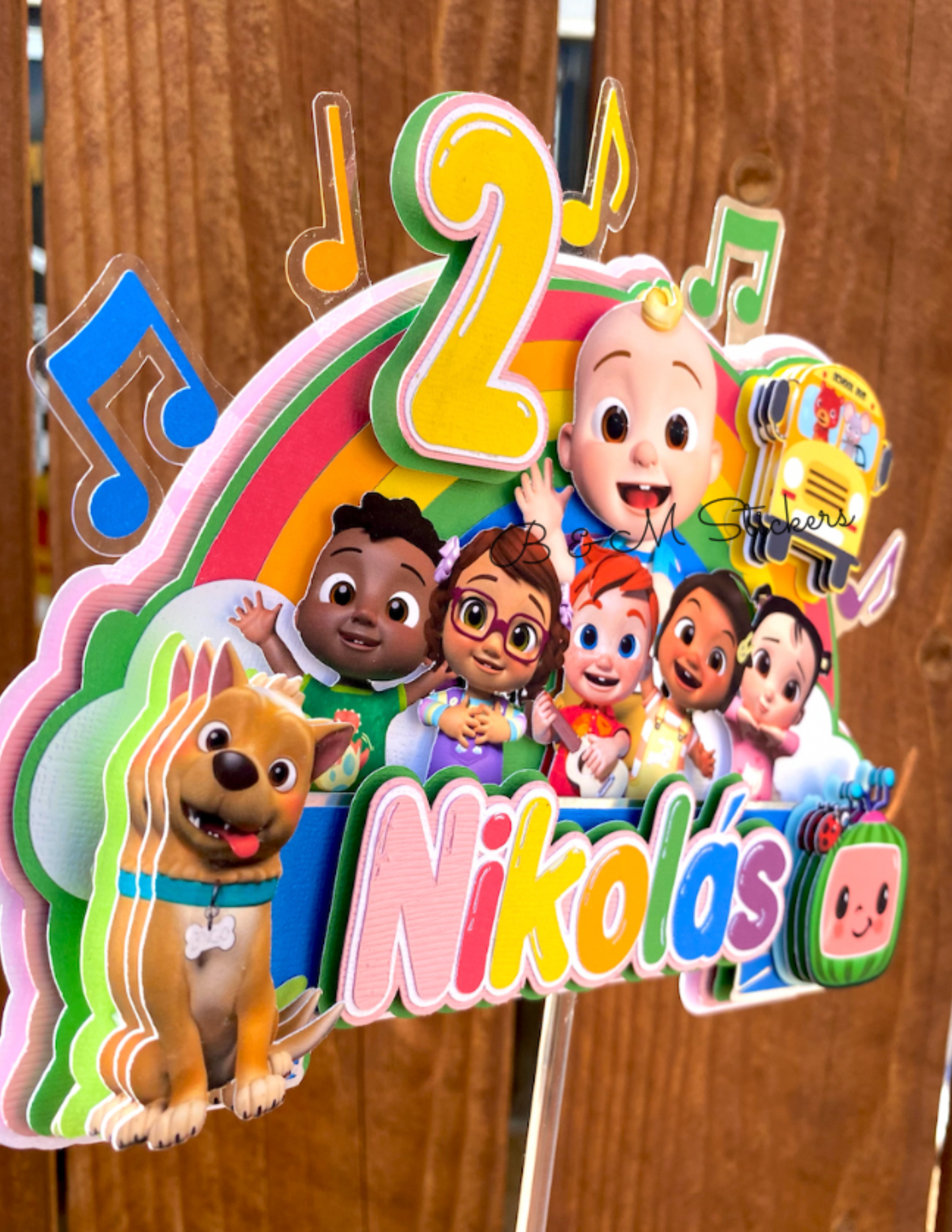 3D Personalized Melon Inspired Cake Topper