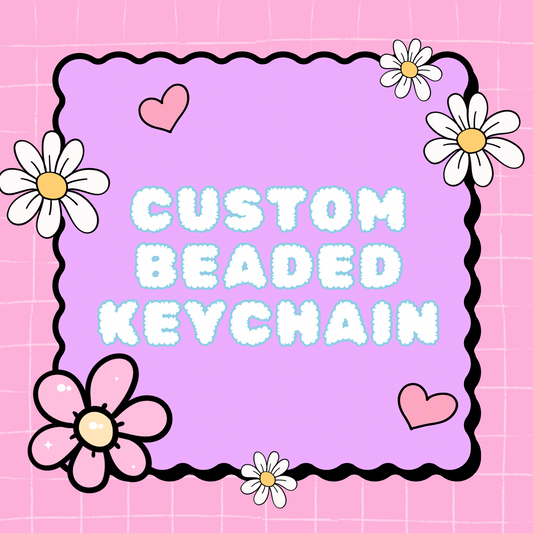 Custom Beaded Keychain
