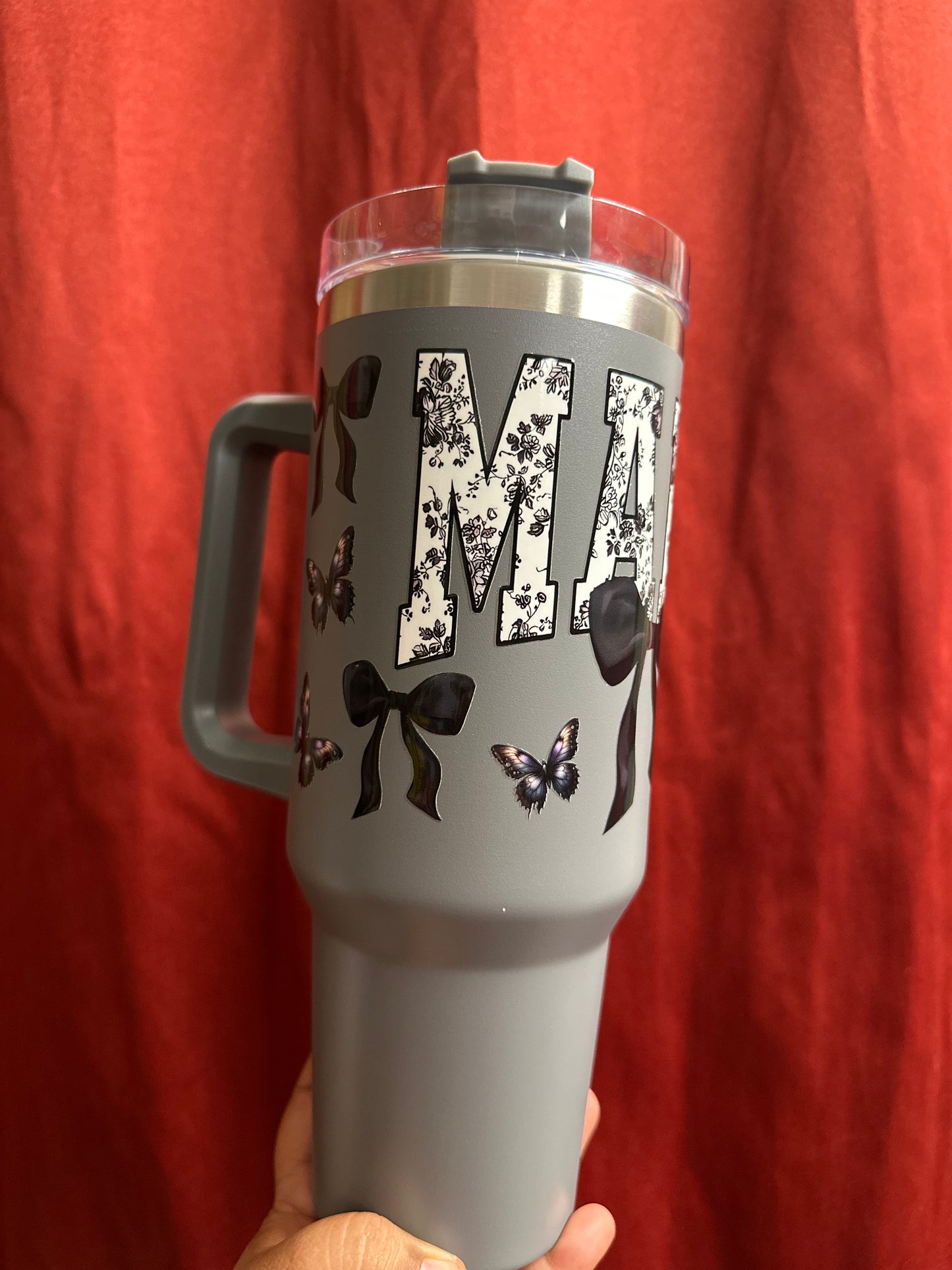 40 oz Stainless Steel Insulated Tumbler with design