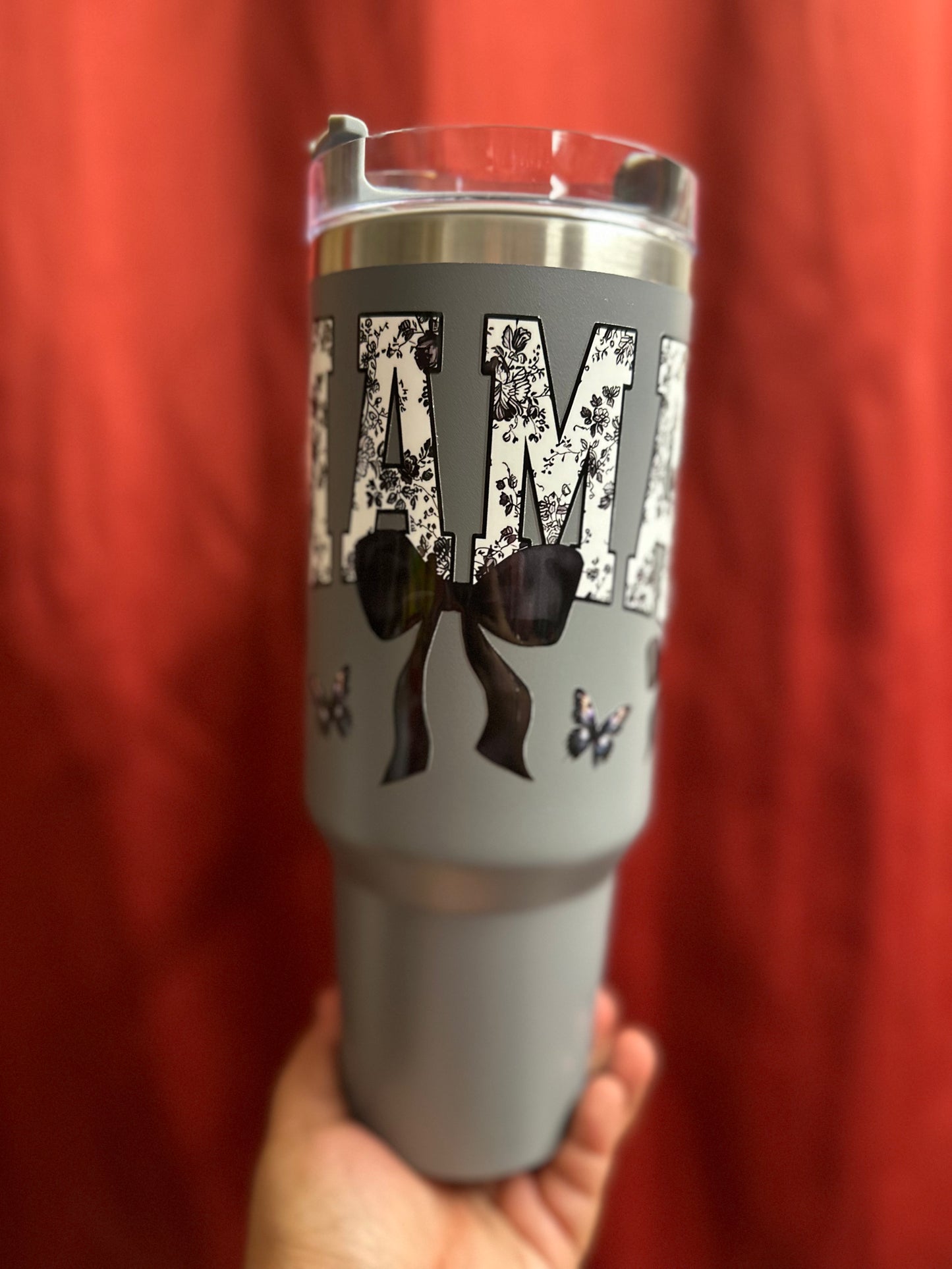 40 oz Stainless Steel Insulated Tumbler with design