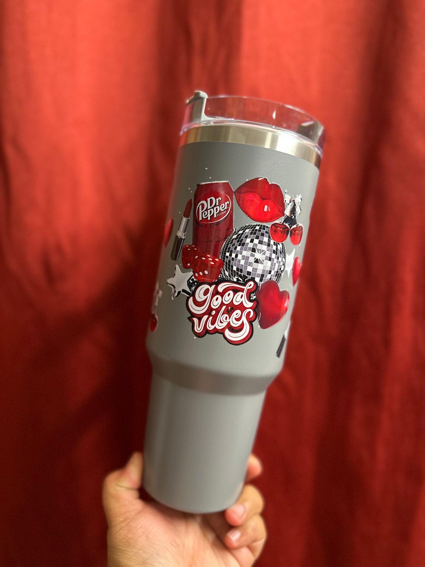40 oz Stainless Steel Insulated Tumbler with design