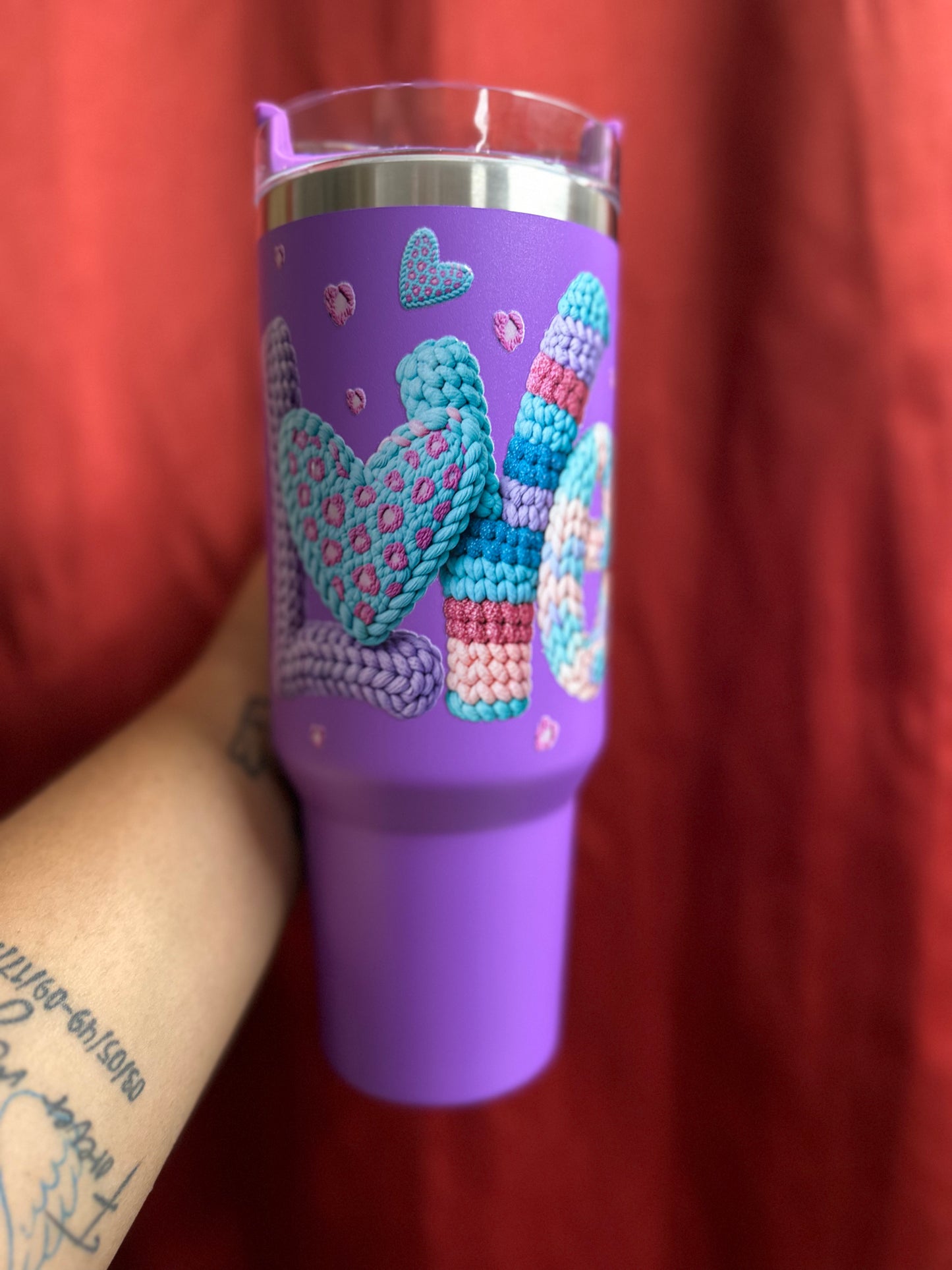 40 oz Stainless Steel Insulated Tumbler with design