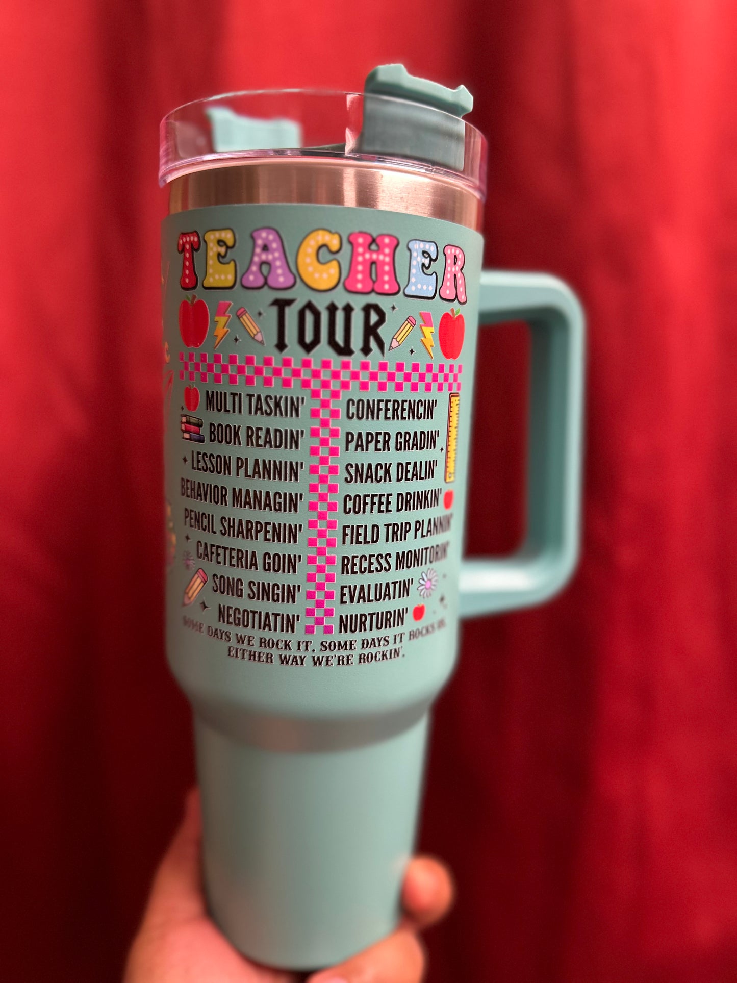 40 oz Stainless Steel Insulated Tumbler with design