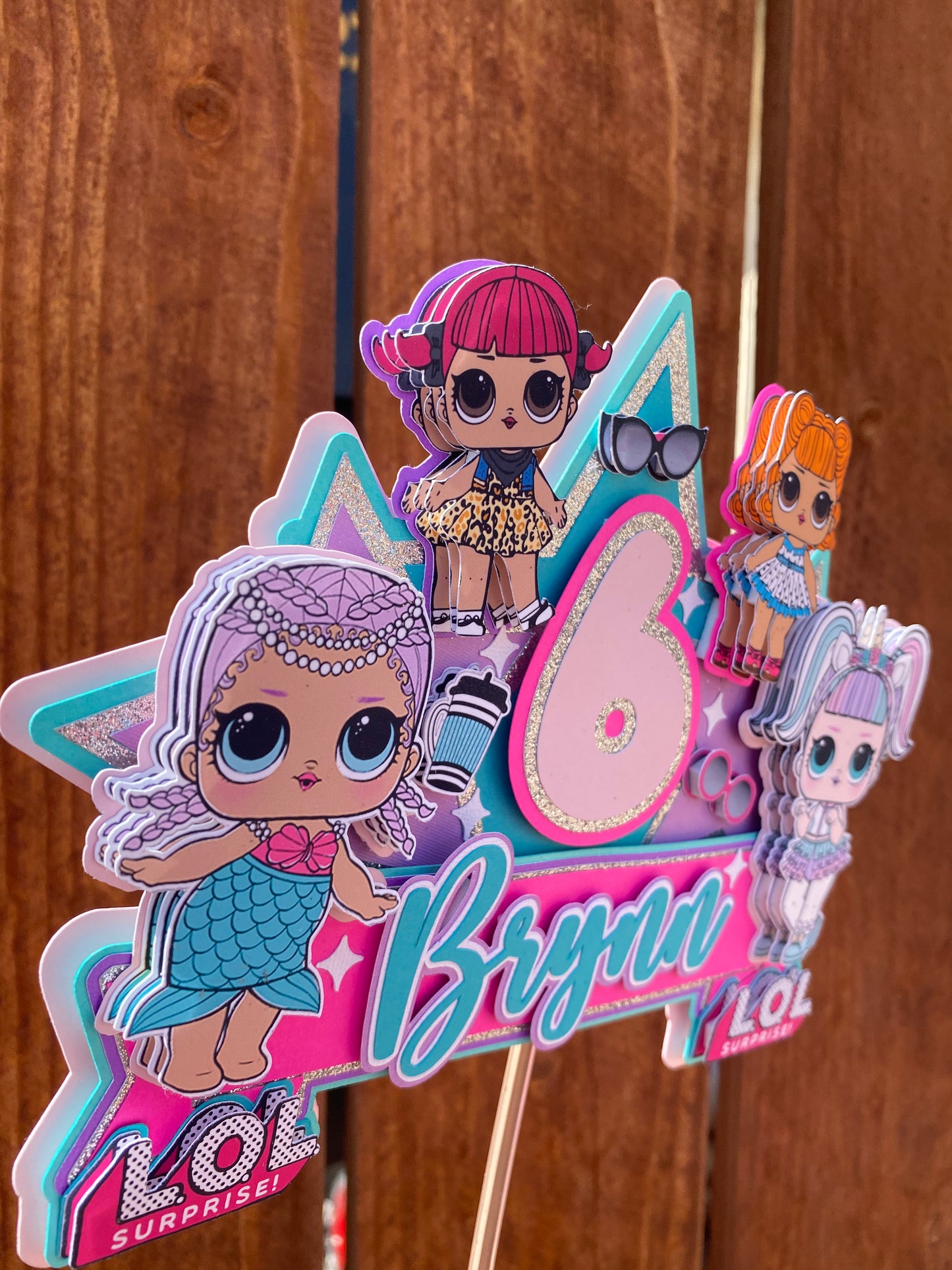 3D Personalized Dolls Inspired Cake Topper