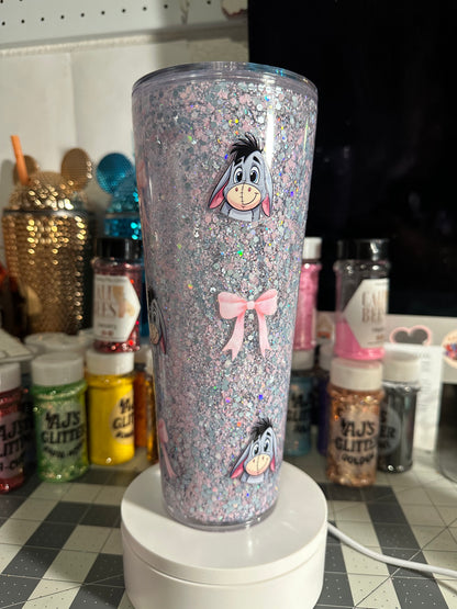 24 oz. Acrylic Customizable Snowglobe Tumbler
